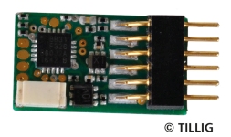 TILLIG 66032 - Decoder mit Stecker nach NEM 651 (Koop. Uhlenbrock) (TT, H0, H0m, H0e)